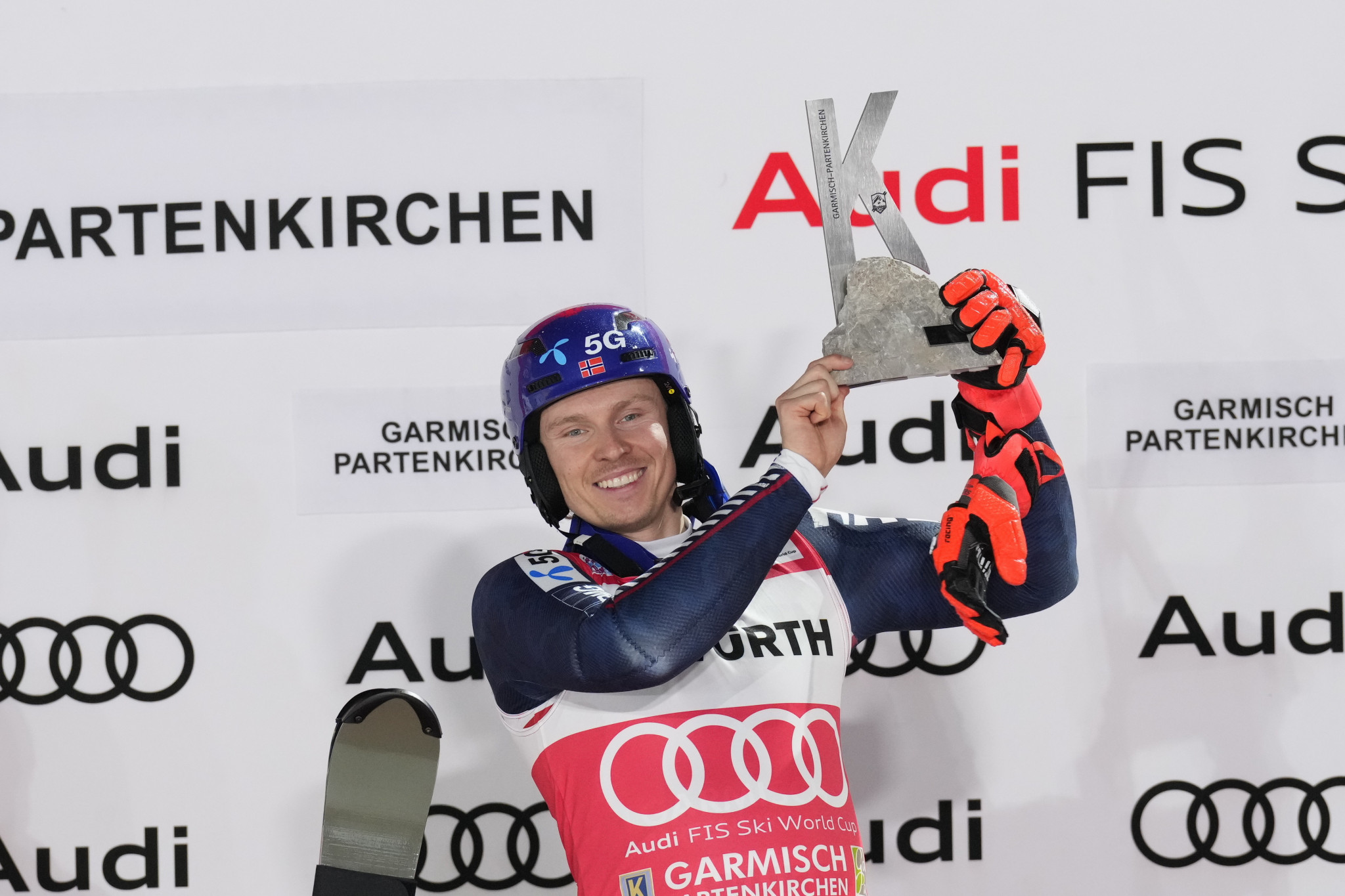 Norway's Henrik Kristoffersen won his 29th FIS Alpine Ski World Cup race today in Garmisch-Partenkirchen ©Getty Images