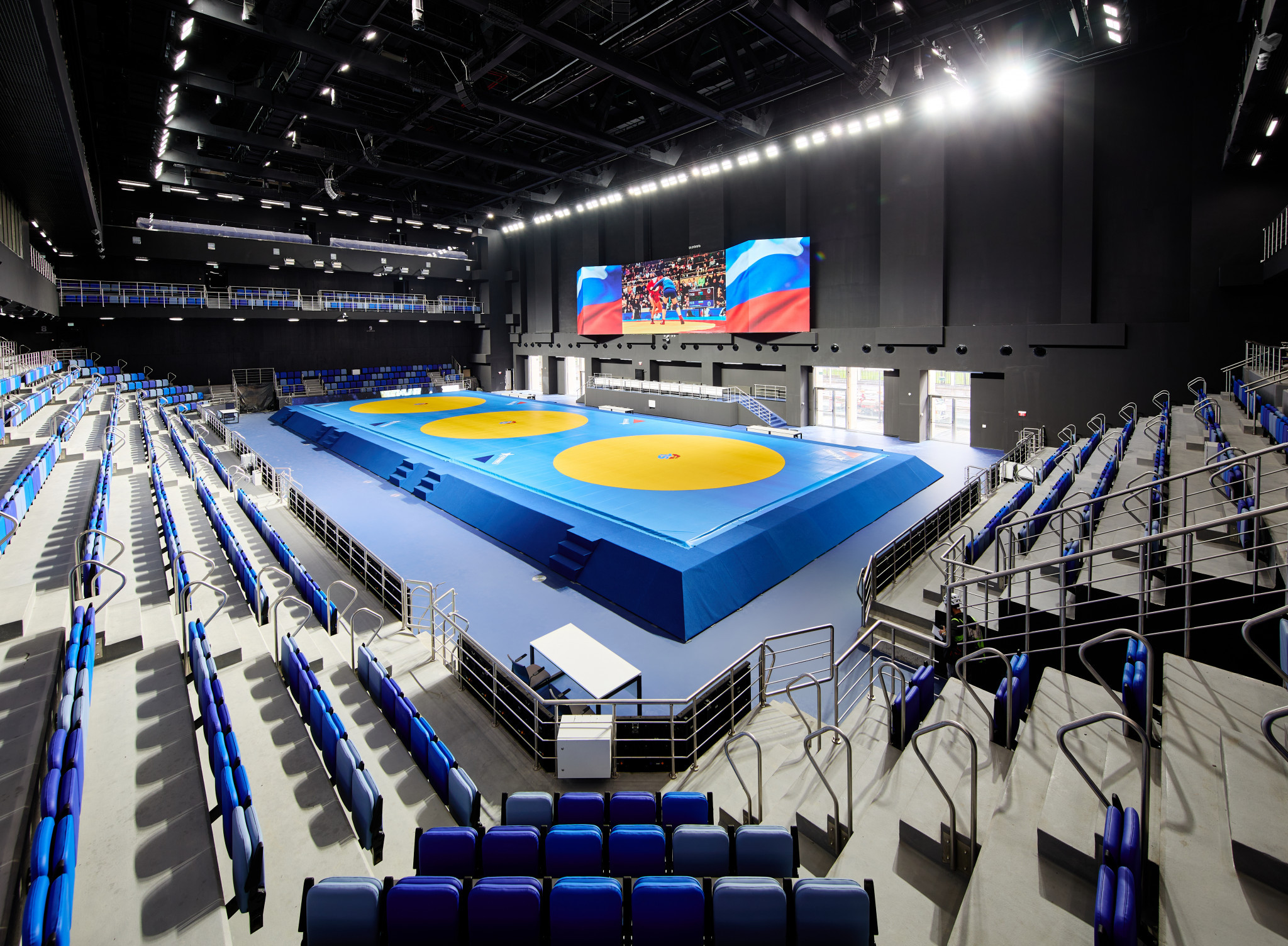 The competition hall at the International Sambo Center in Moscow ©FIAS