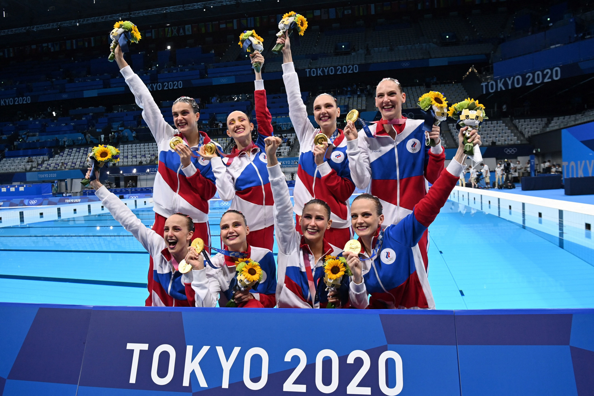 The Russian Olympic Committee overcame China to win the team title at Tokyo 2020 ©Getty Images