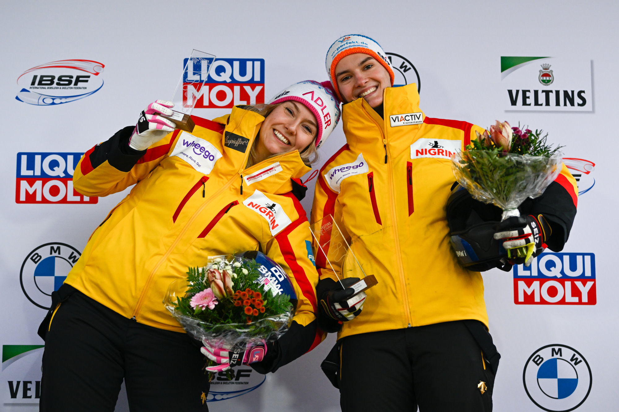 Germans dominate two-woman podium at IBSF World Cup in Winterberg