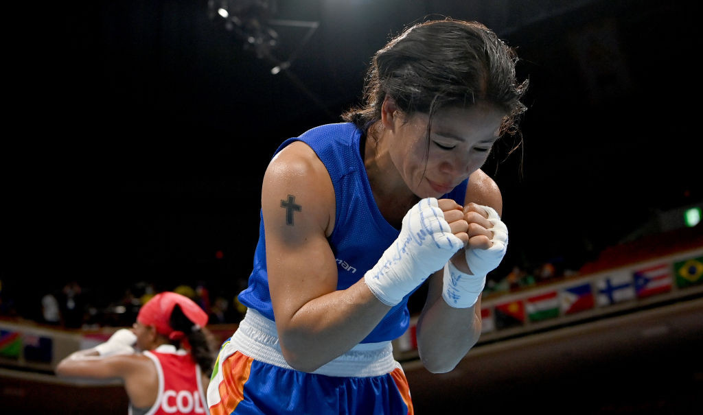India’s Mary Kom, the most successful boxer in the history of the Women’s World Championships with six titles, has pulled out of this year’s event due to injury ©Getty Images