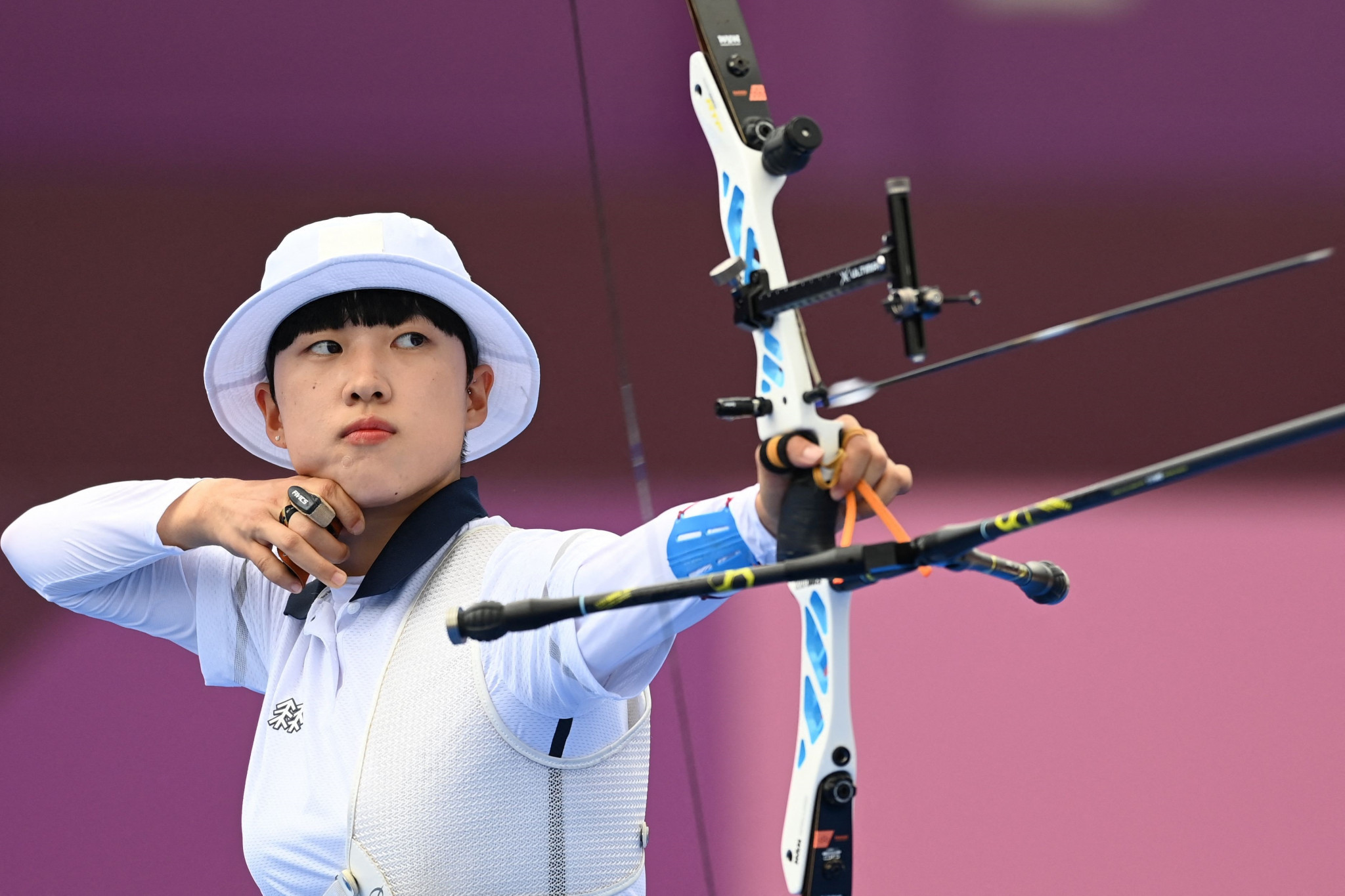 Triple Olympic archery champion An San will be hoping to deliver success for South Korea at the Asian Games ©Getty Images