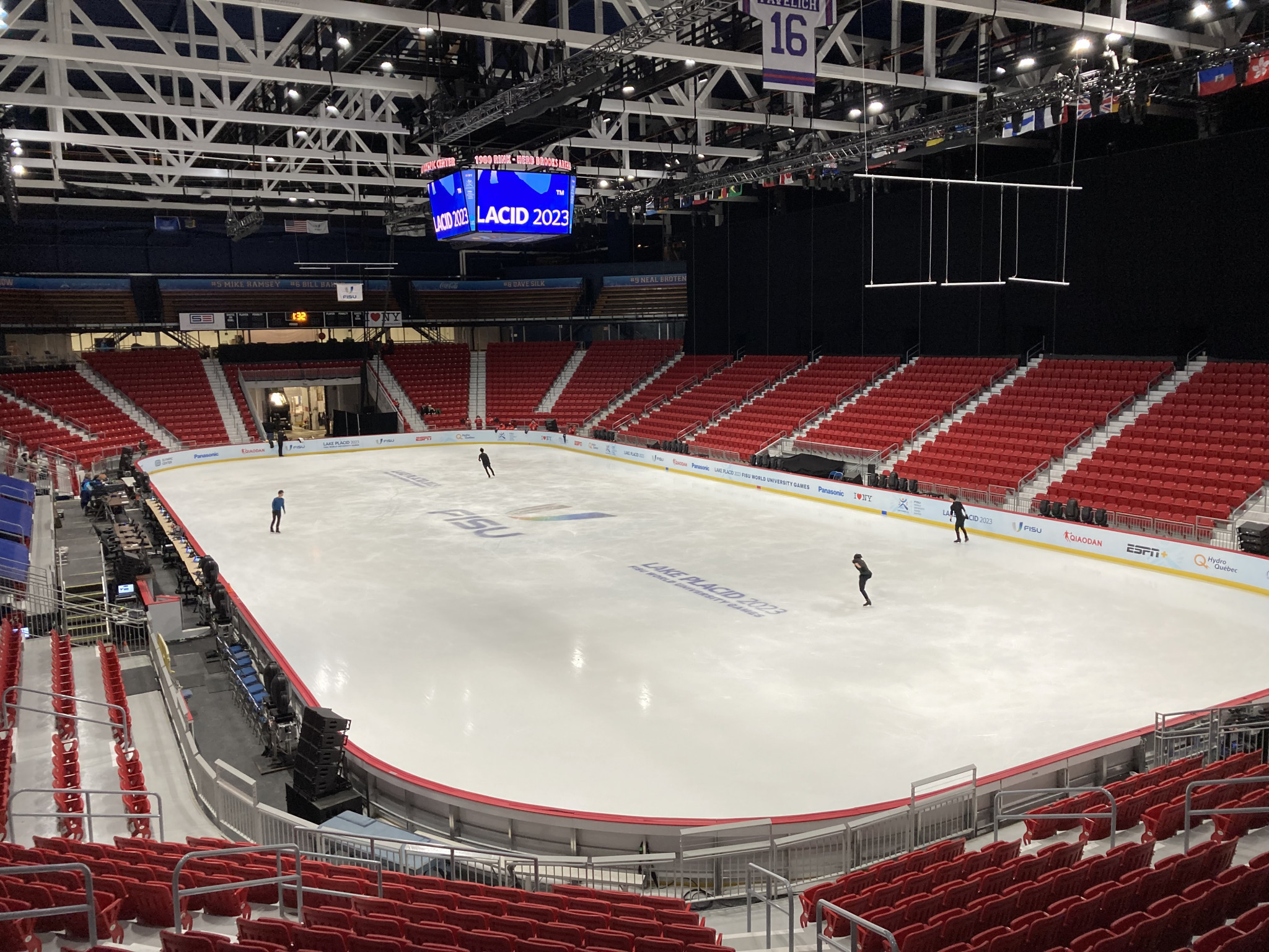 The media venue tour started with a visit to the Herb Brooks Arena that is set to stage the Opening and Closing Ceremonies ©ITG