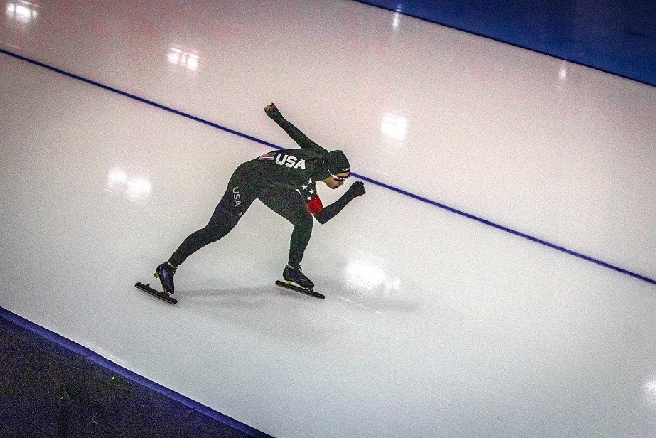 Sydney Terpening has come back to Lake Placid where she was introduced to long track speed skating ©FISU