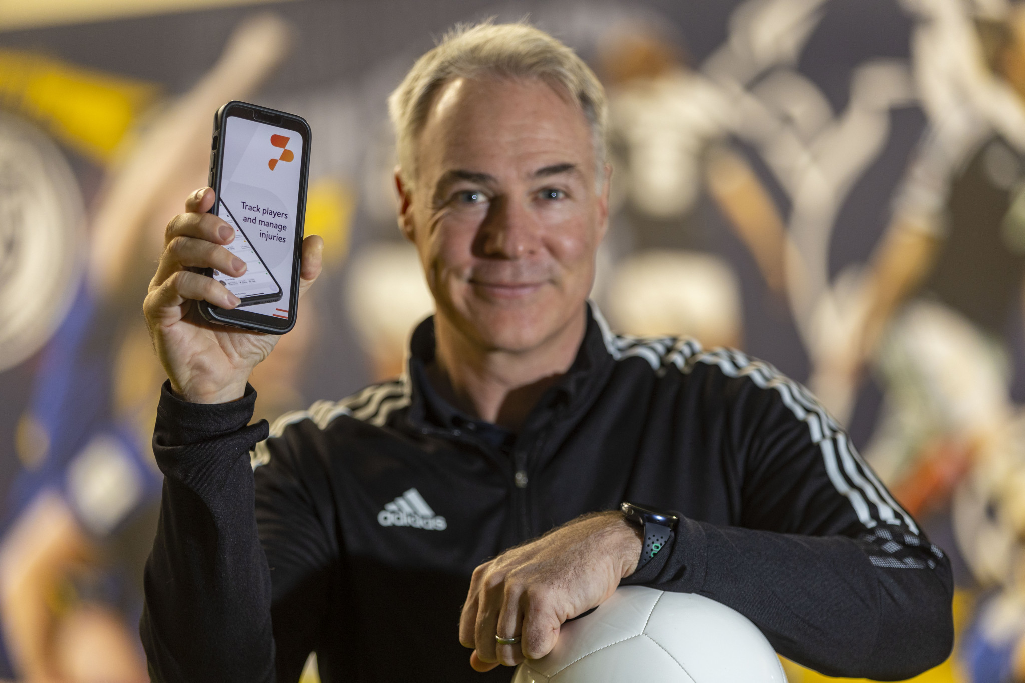Scottish men's national football team doctor Jonny Gordon helped to create ScribePro, which records medical interactions in real-time ©Jeff Holmes
