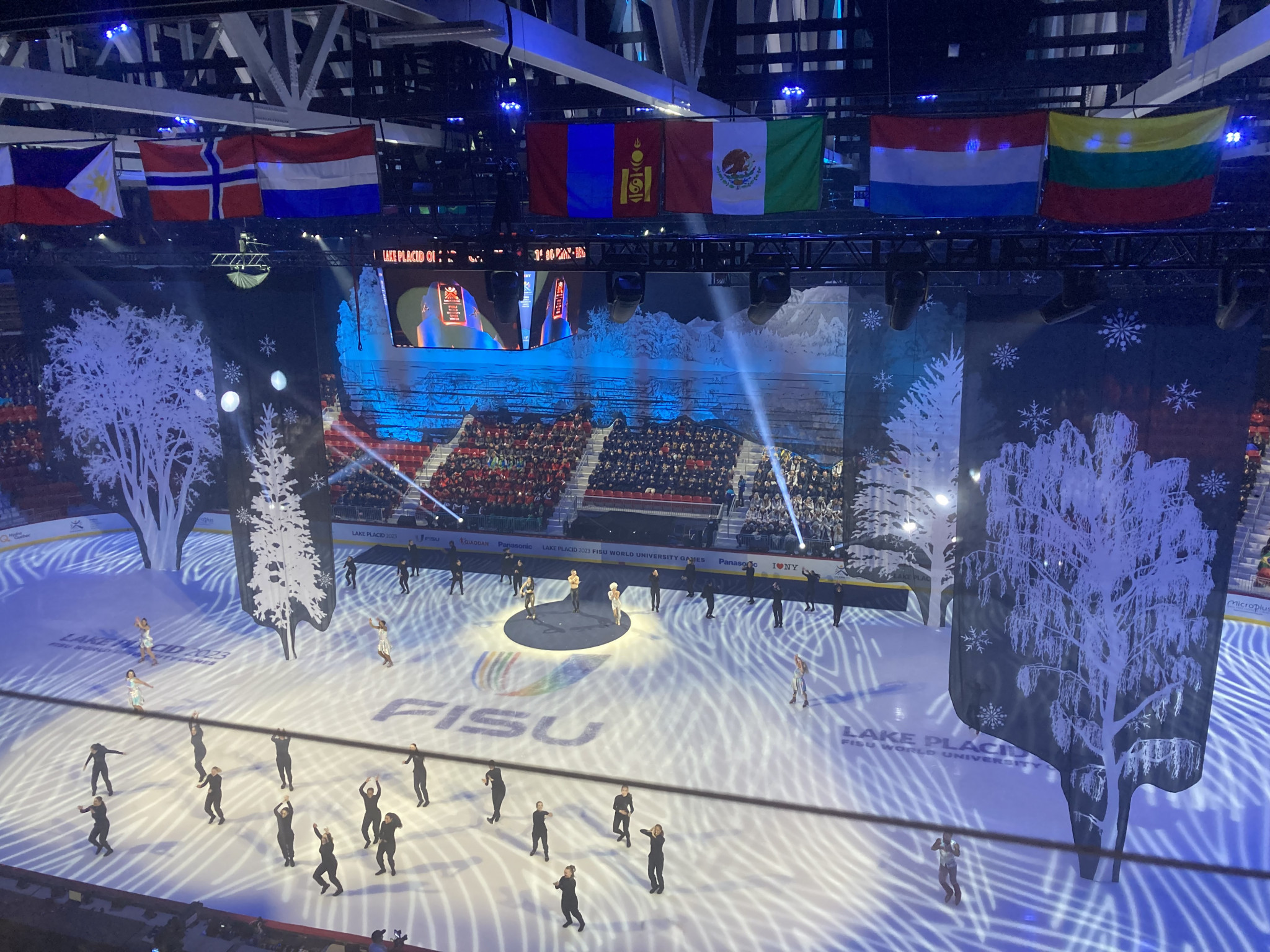 Lake Placid 2023 staged a stunning Opening Ceremony to mark the start of the Winter World University Games ©ITG