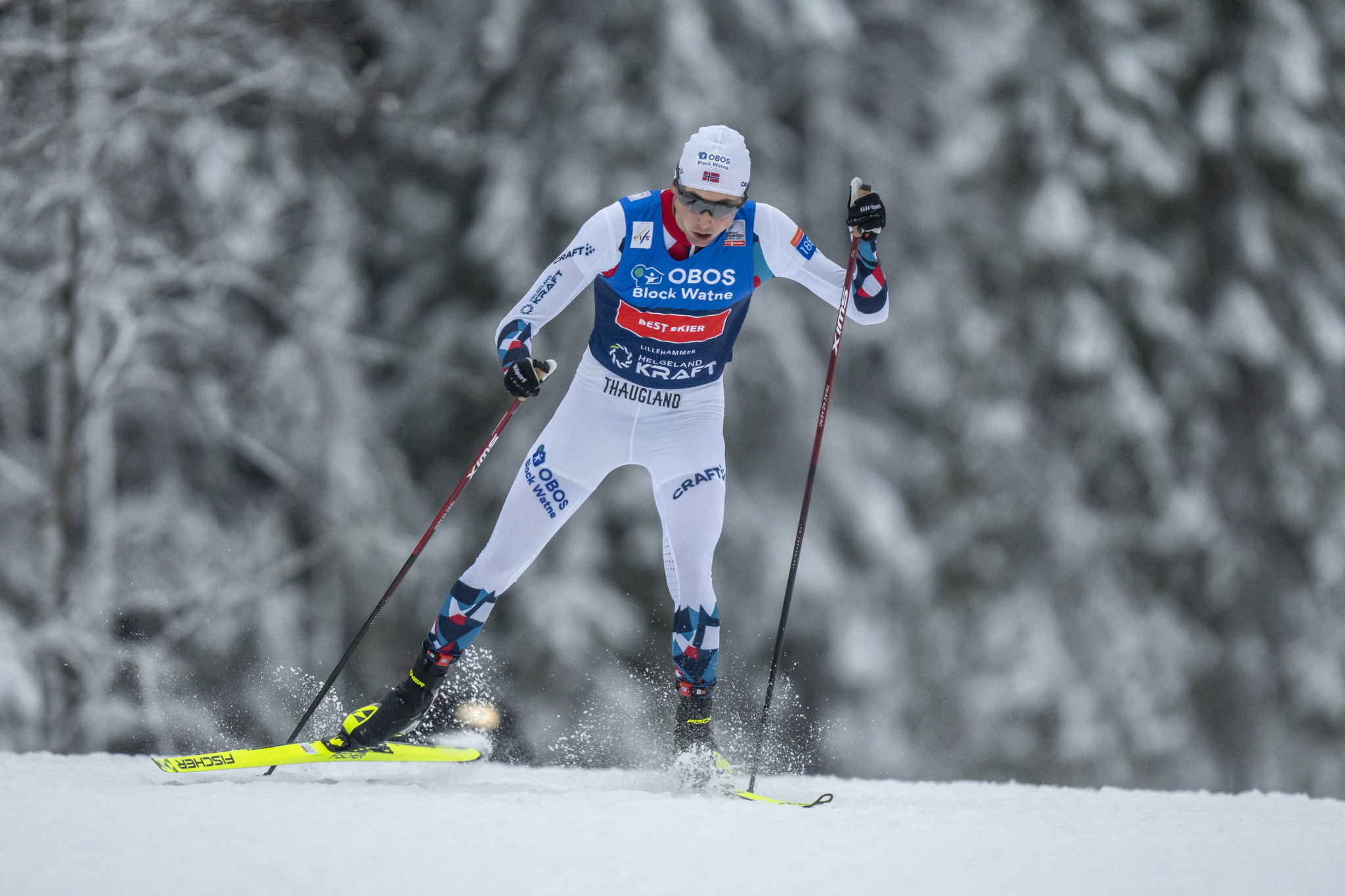 Norway's Jarl Magnus Riiber leads the men's Nordic Combined World Cup overall standings ©Getty Images