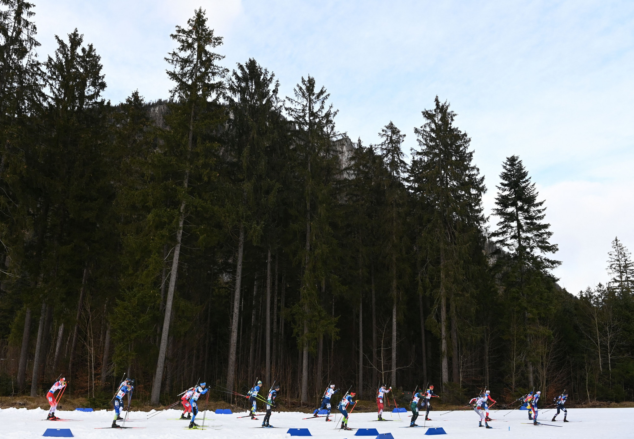 Norway fell as low as 16th at the end of the first leg of the 4x.7.5km relay after  lead-off Sturla Holm Laegreid received a standing penalty ©Getty Images