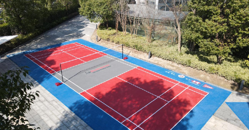 The first permanent outdoor badminton court in China has been built alongside the Binjiang Gymnasium, which will host badminton at this year’s delayed Hangzhou 2022 Asian Games ©Hangzhou 2022