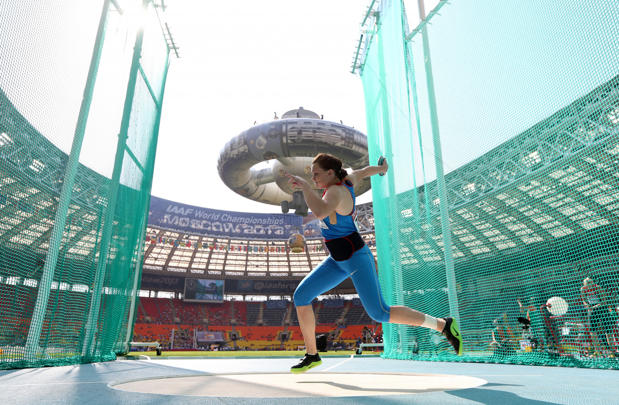 Yekaterina Strokova, a discus thrower who represented Russia at two World Championships, including Moscow in 2013, has been banned by the AIU for four-years ©Getty Images