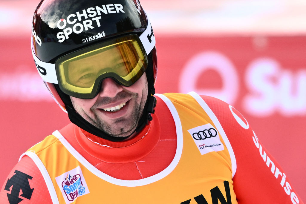 Switzerland's 35-year-old Olympic champion Beat Feuz won acclaim but no podium place in today's FIS World Cup downhill in Wengen ©Getty Images