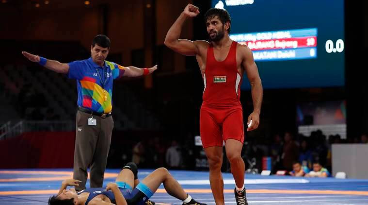 Bajrang Punia won one of India's two gold medals at the last Asian Games in Jakarta Palembang in 2018 ©Getty Images