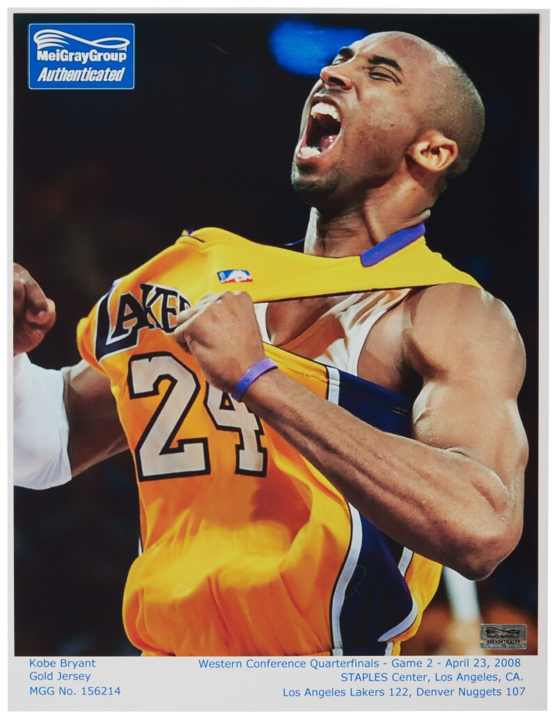 The jersey featured in one of the most iconic pictures even taken of Kobe Bryant ©Sotheby's
