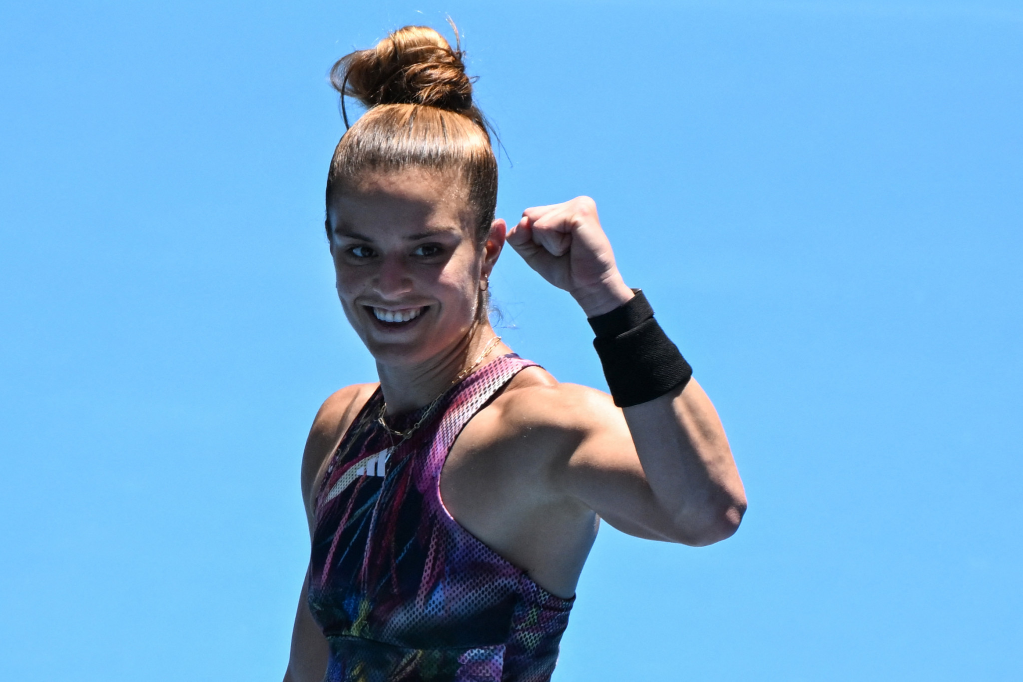 Maria Sakkari from Greeece was victorious in straight sets ©Getty Images