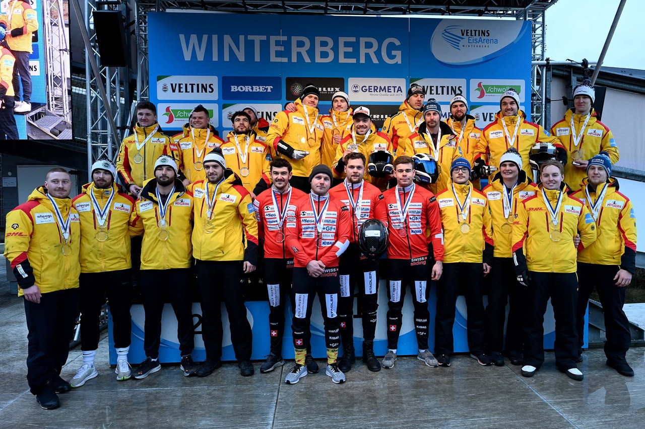 Germany dominated the IBSF Junior World Championships on their home track at Winterberg, winning all six titles ©IBSF