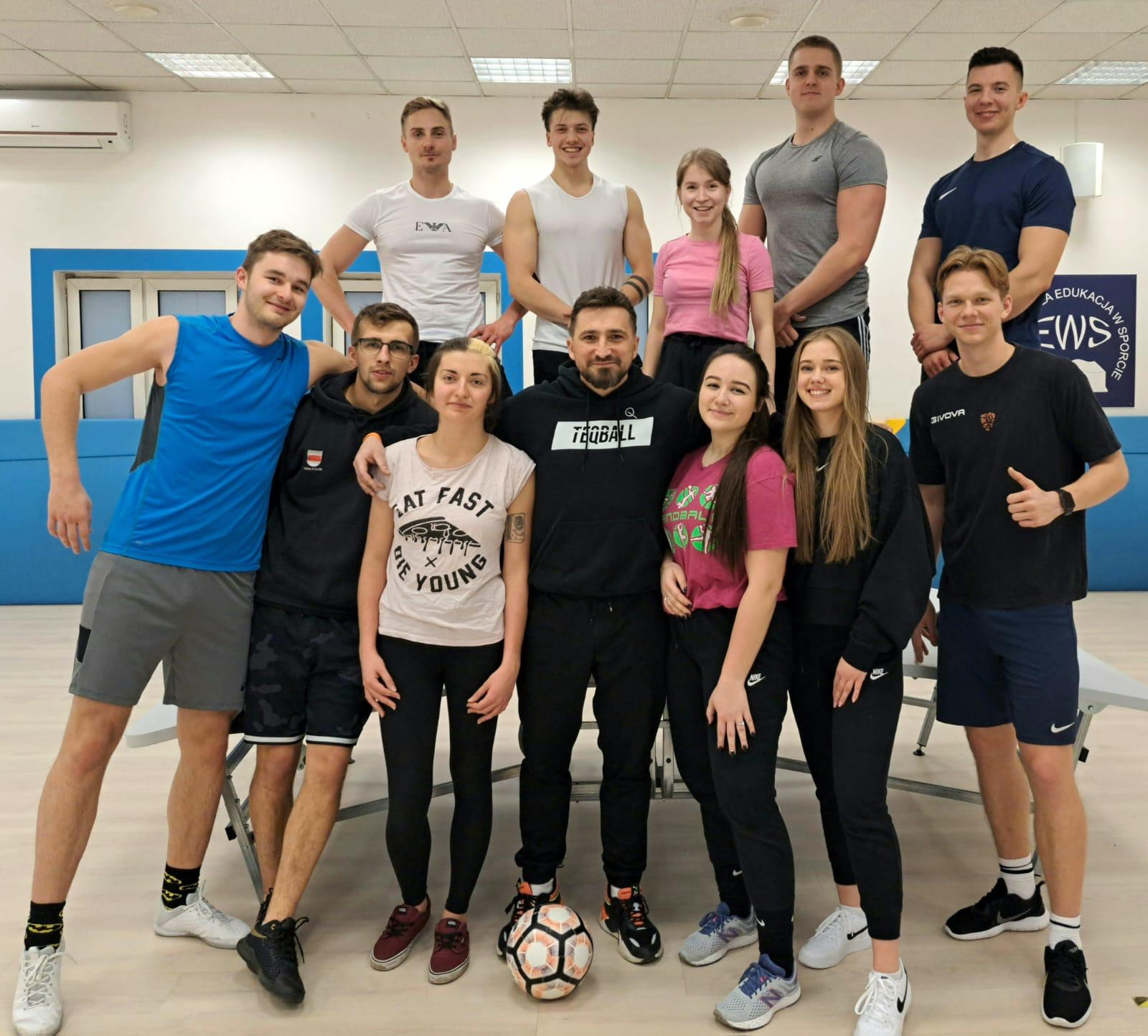 Students at the School of Education in Sport in Warsaw are set to have access to teqball training sessions through the PZTEQ partnership ©FITEQ