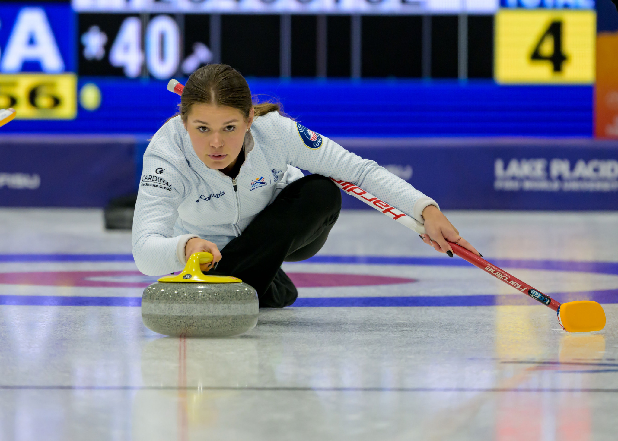 The United States moved up to joint-second in the women's curling round robin following their 7-3 victory against Britain ©FISU