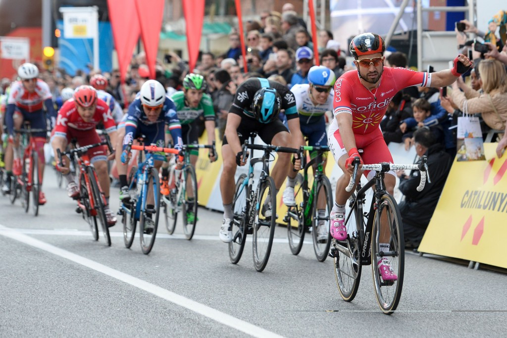 Bouhanni sprints to opening stage of Volta a Catalunya