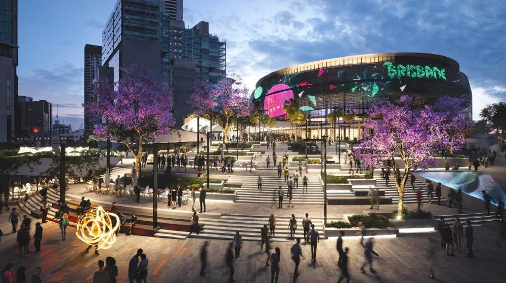 The Federal Government has pledged to fund the Brisbane Live Arena, a new multi-purpose entertainment and sports venue to host aquatics during the Olympics and Paralympics ©Brisbane Development