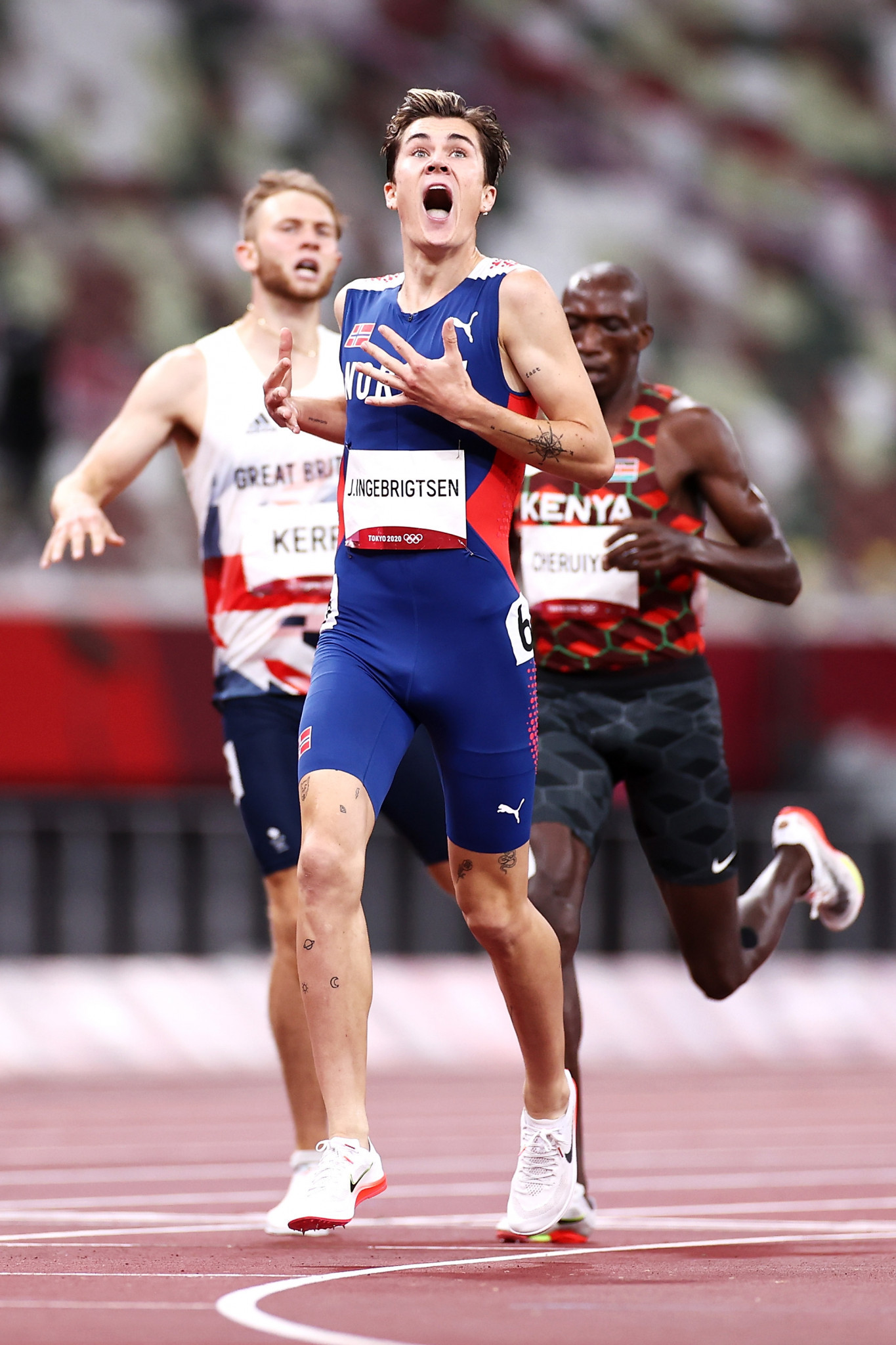 Norway's Jakob Ingebrigtsen won the 1500m at Tokyo 2020 and could chase a historic treble at Paris 2024 ©Getty Images
