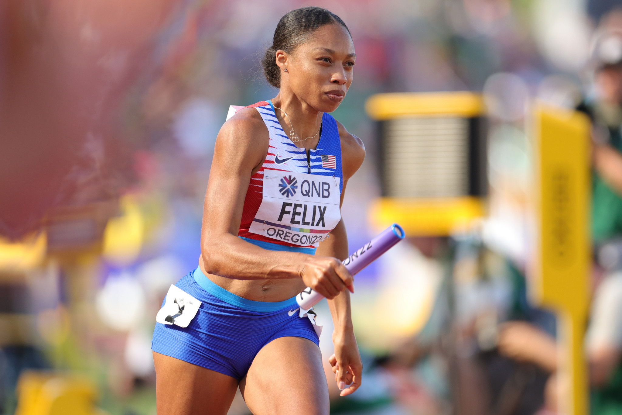Allyson Felix of the United States has been honoured by the University of Southern California ©Getty Images