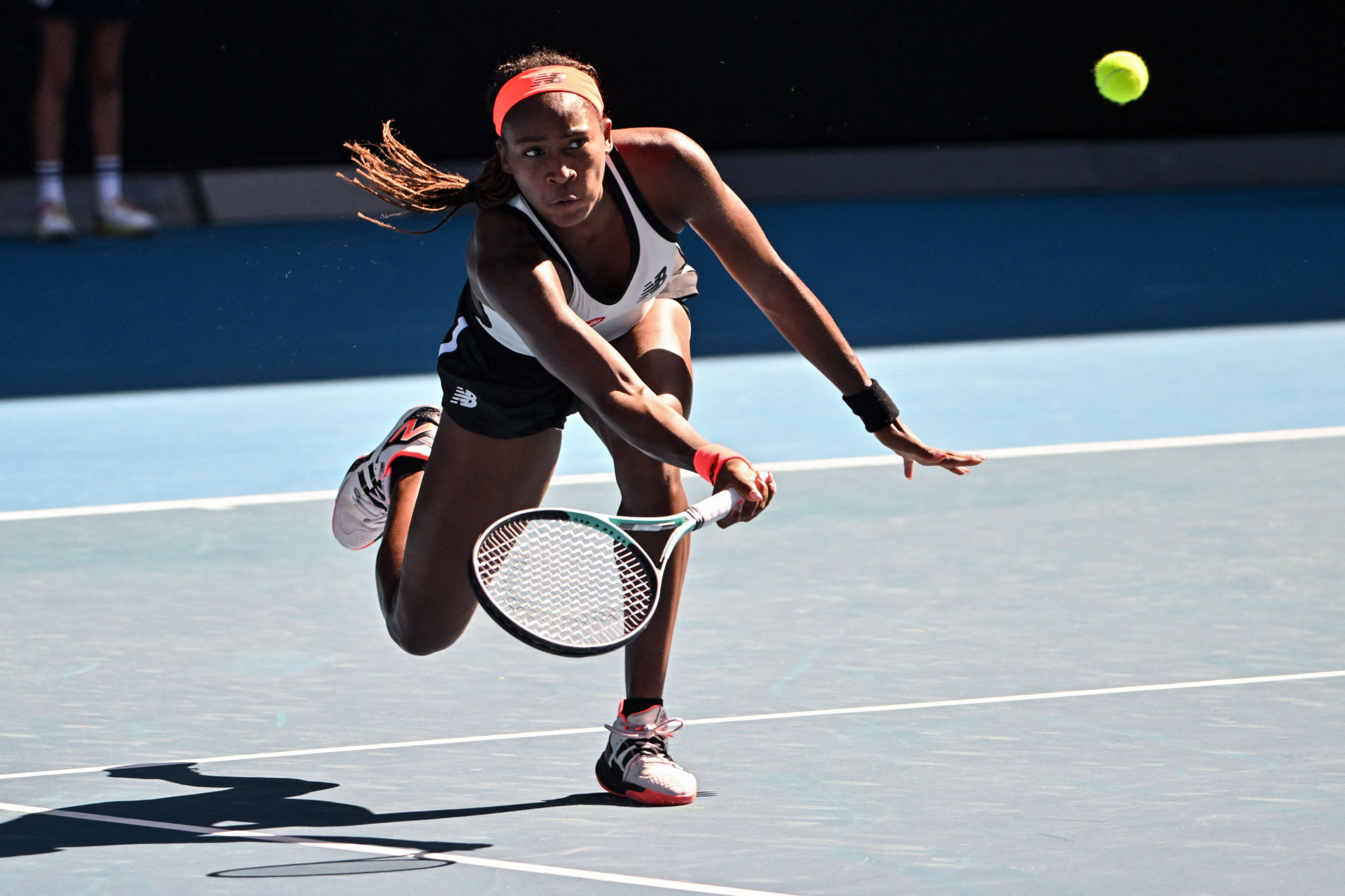 American Coco Gauff beat compatriot Bernarda Pera to continue her bid for a first Grand Slam ©Getty Images