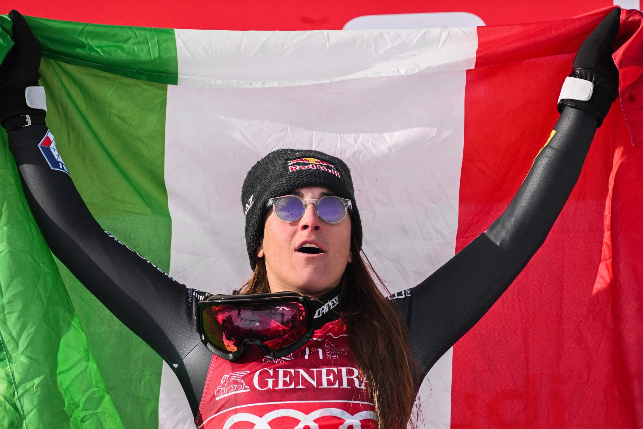 Sofia Goggia of Italy claimed a fourth downhill victory from five races this season in Cortina d'Ampezzo ©Getty Images
