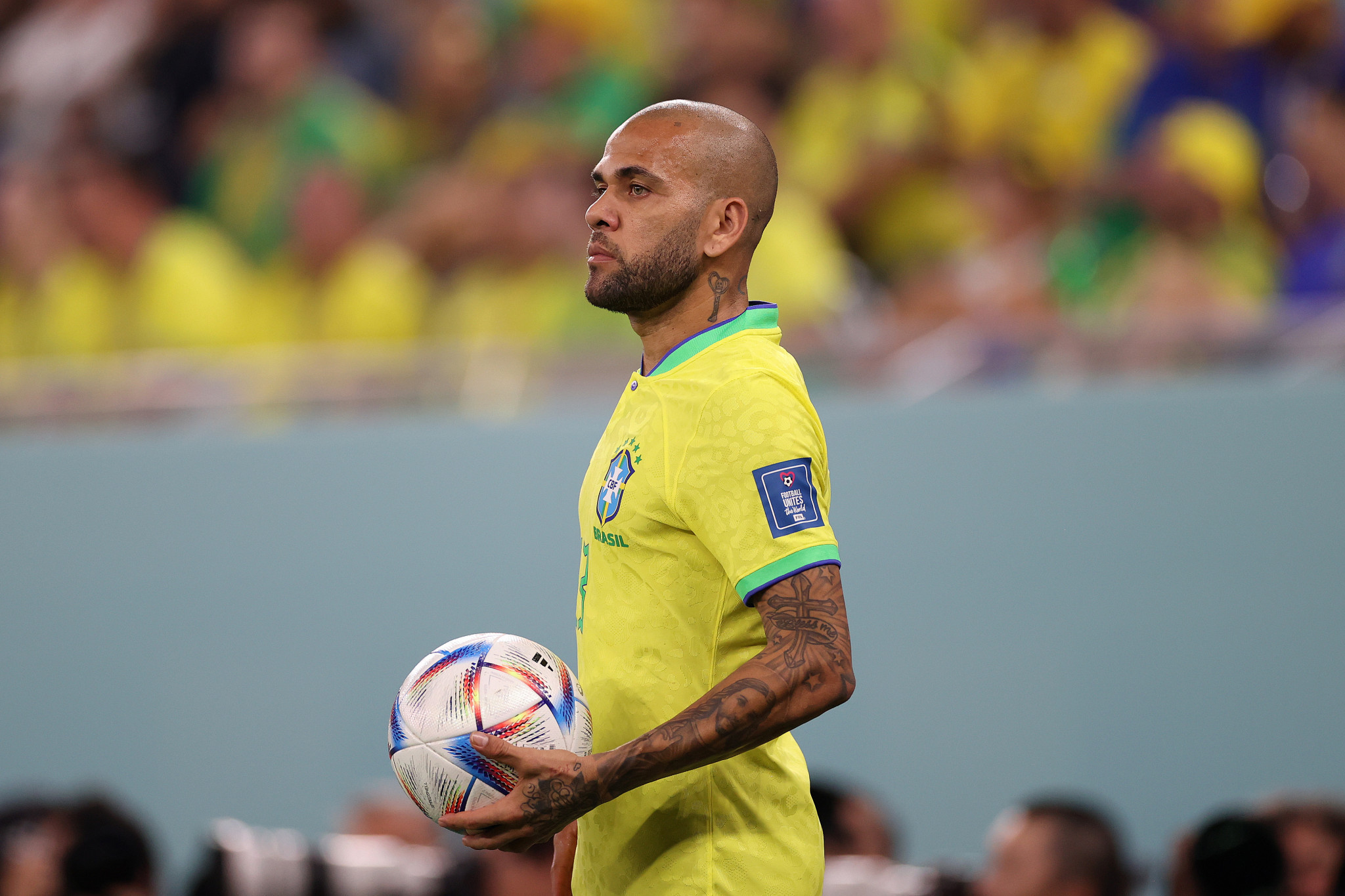 Dani Alves is in custody on a sexual assault charge ©Getty Images