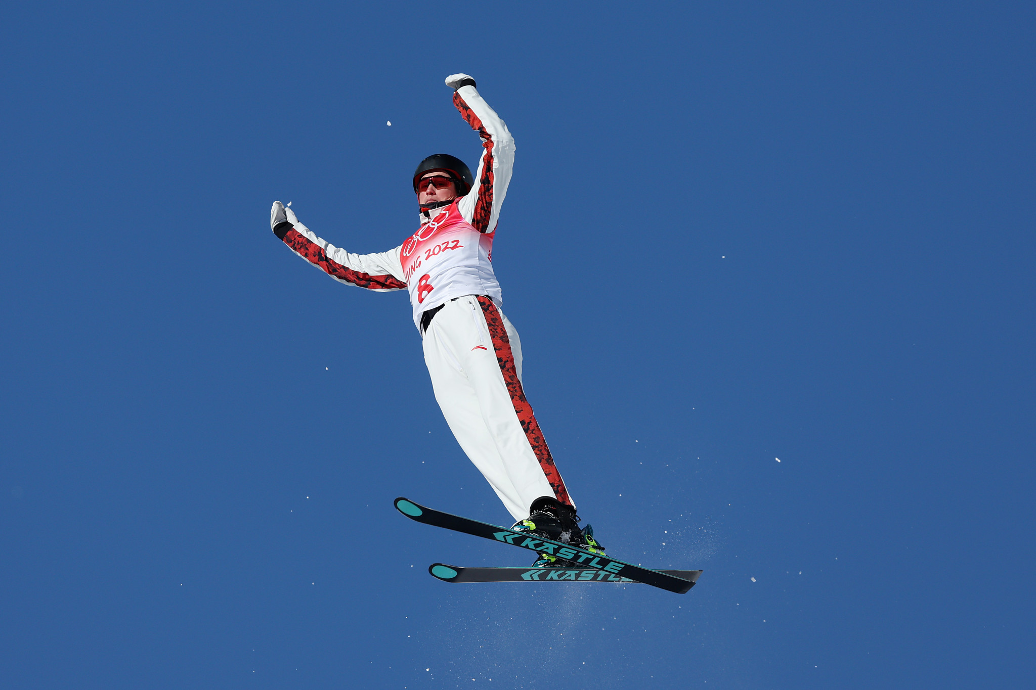 Canadian Marion Thenault enjoyed home success as she took the women's aerials title at the Freestyle World Cup in Le Relais ©Getty Images  