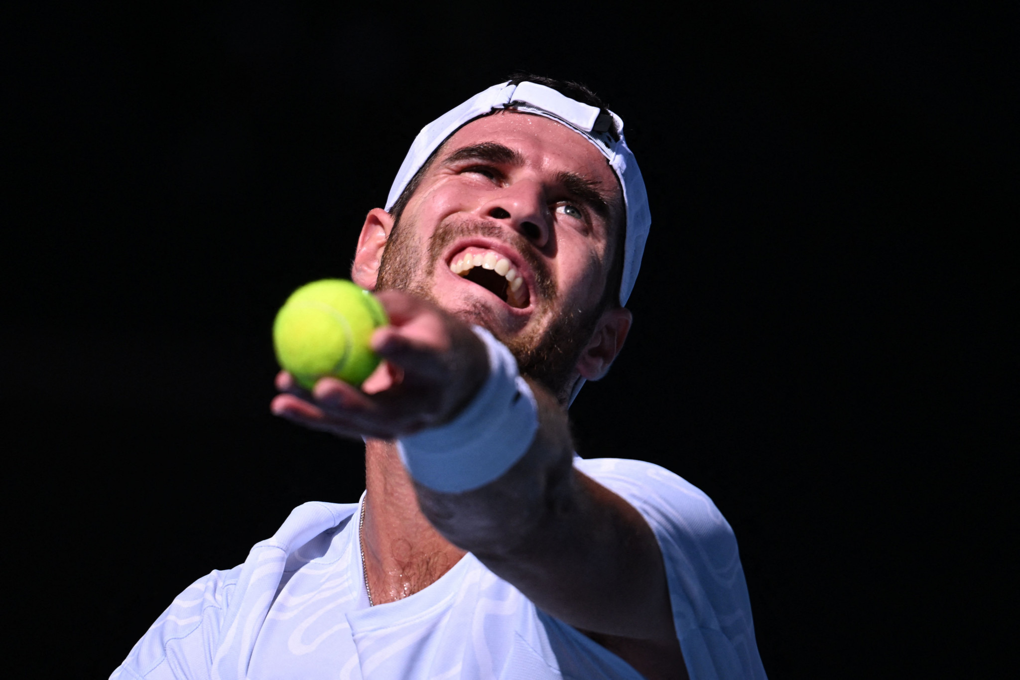 Olympic silver medallist Karen Khachanov, a Russian player competing as a neutral, is into the quarter-finals with a straight-sets win against Japan's Yoshihito Nishioka ©Getty Images