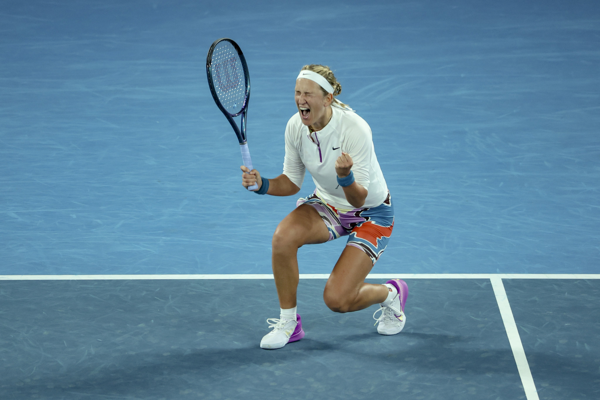 Belarusian two-time winner Victoria Azarenka, playing as a neutral, is enjoying her best Australian Open run since 2016 after coming from a set down to beat China's Zhu Lin in a match that finished at 2.15am local time ©Getty Images