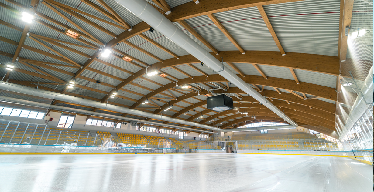 The Varese ice rink has been given an audio upgrade ©RCF Audio
