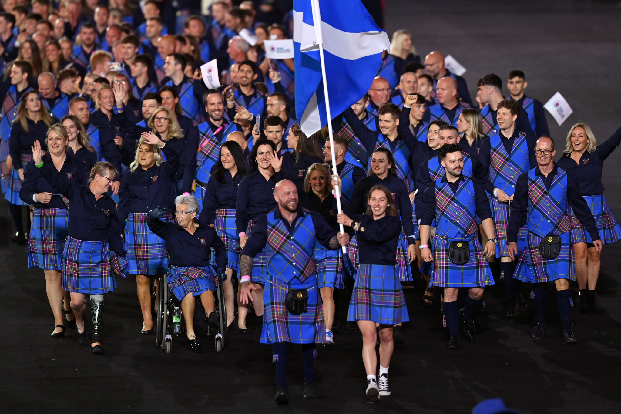 Scotland's Birmingham 2022 outfits have been recognised at the International Design Awards ©Getty Images