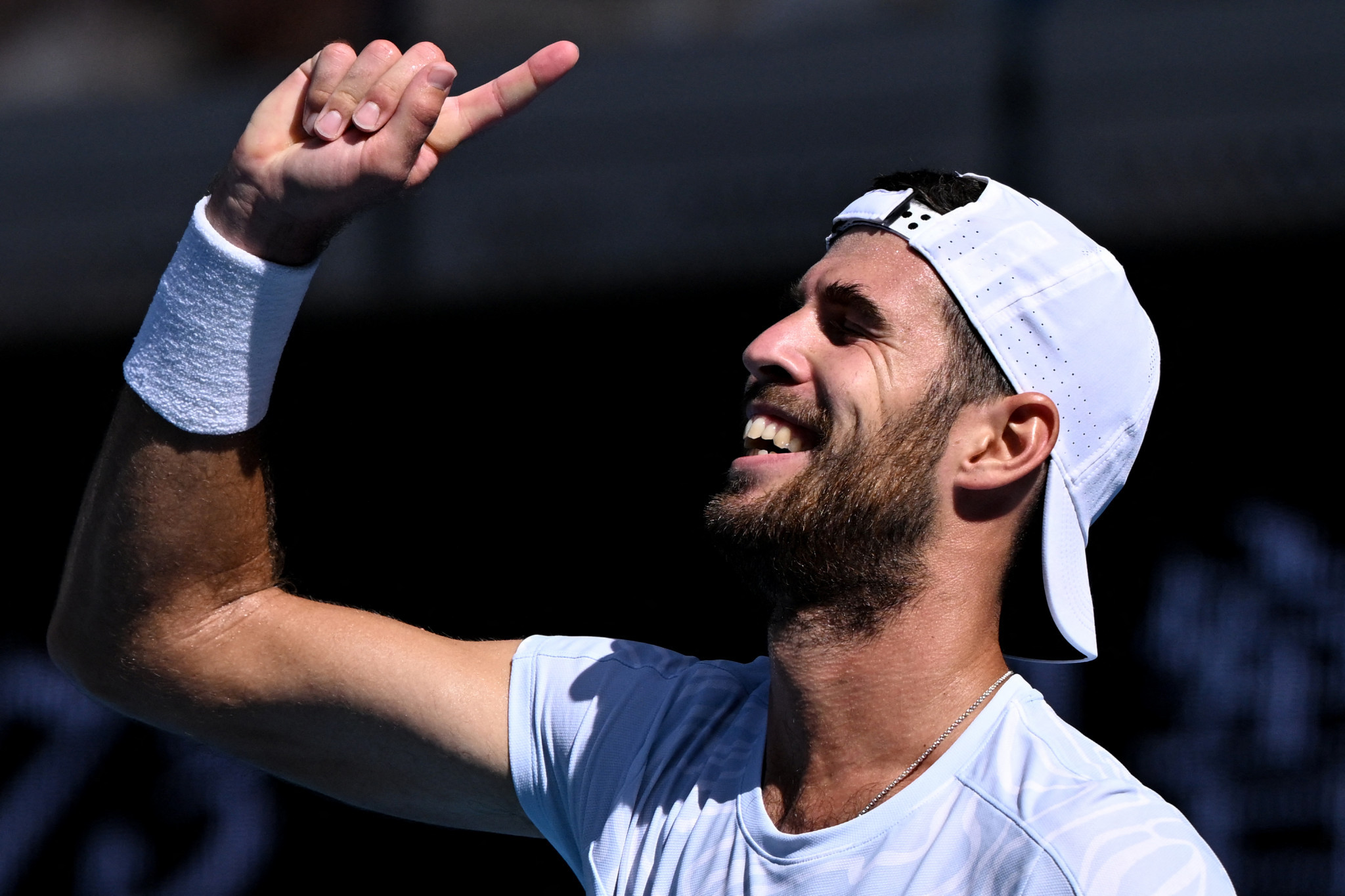 Russia’s Olympic silver medallist Karen Khachanov has angered Azerbaijan with his public display of support at the Australian Open for the Nagorno-Karabakh Republic ©Getty Images
