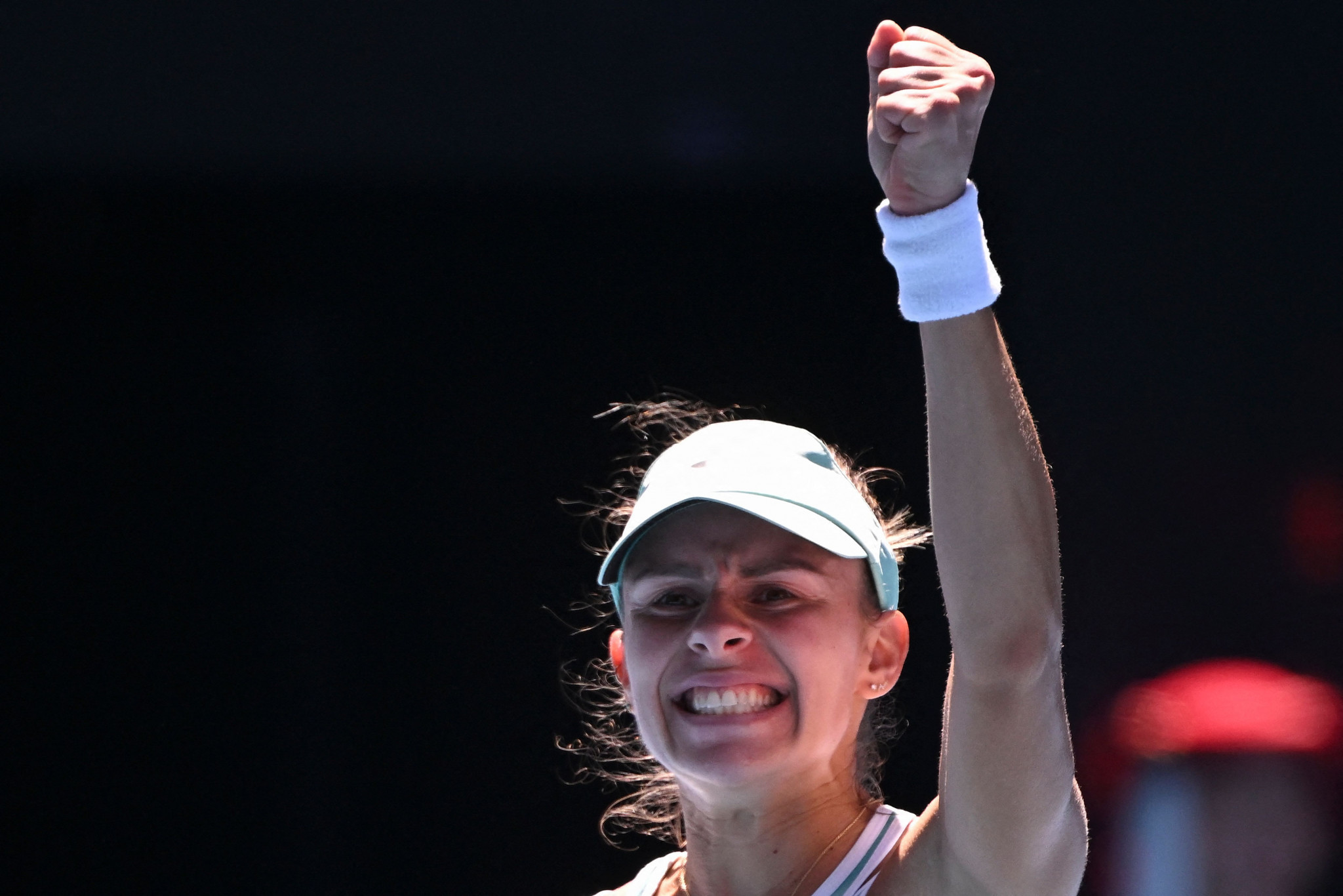 Poland's Magda Linette is into the women's quarter-finals of the Australian Open after defeating another top seed in Melbourne ©Getty Images