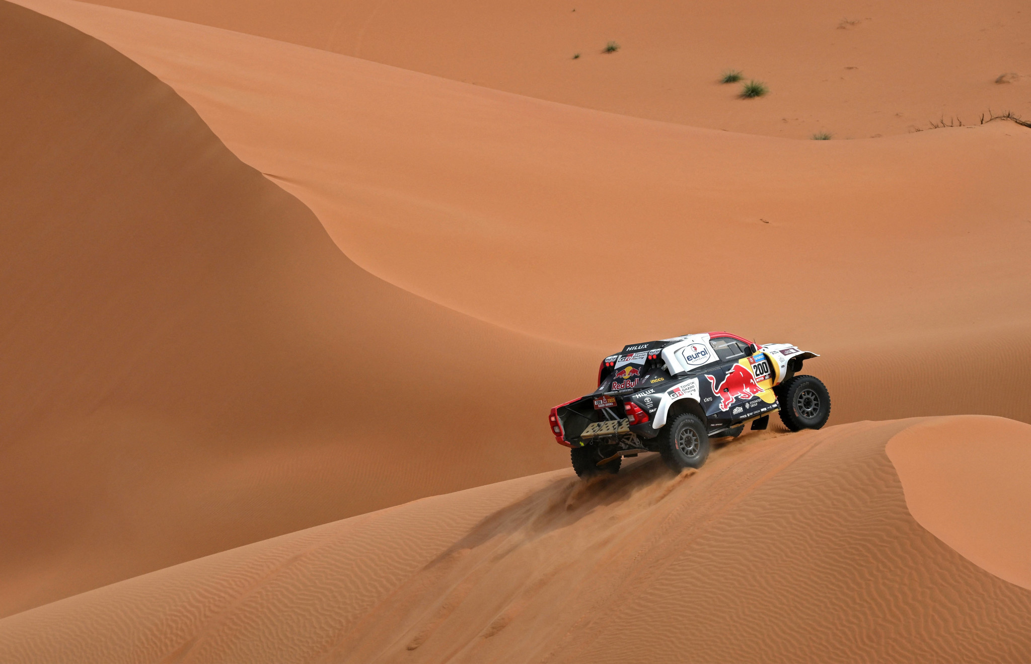 Nasser Saleh Al-Attiyah chalked up a fifth Dakar Rally victory in Saudi Arabia this year with French co-driver Mathieu Baumel ©Getty Images