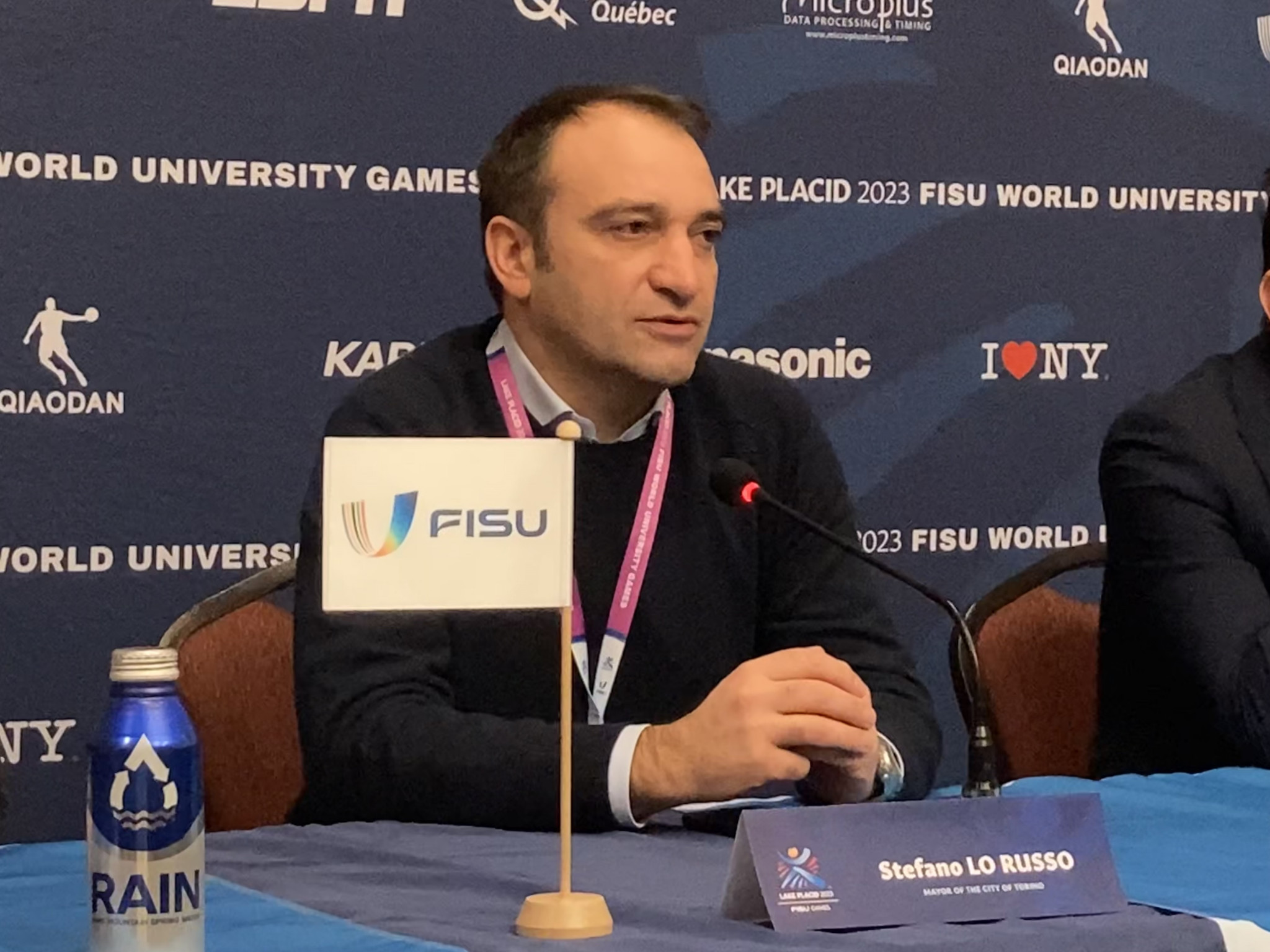 Turin Mayor Stefano Lo Russo hopes war in Ukraine will be over soon and Russia will be permitted to compete at the 2025 Winter World University Games ©FISU