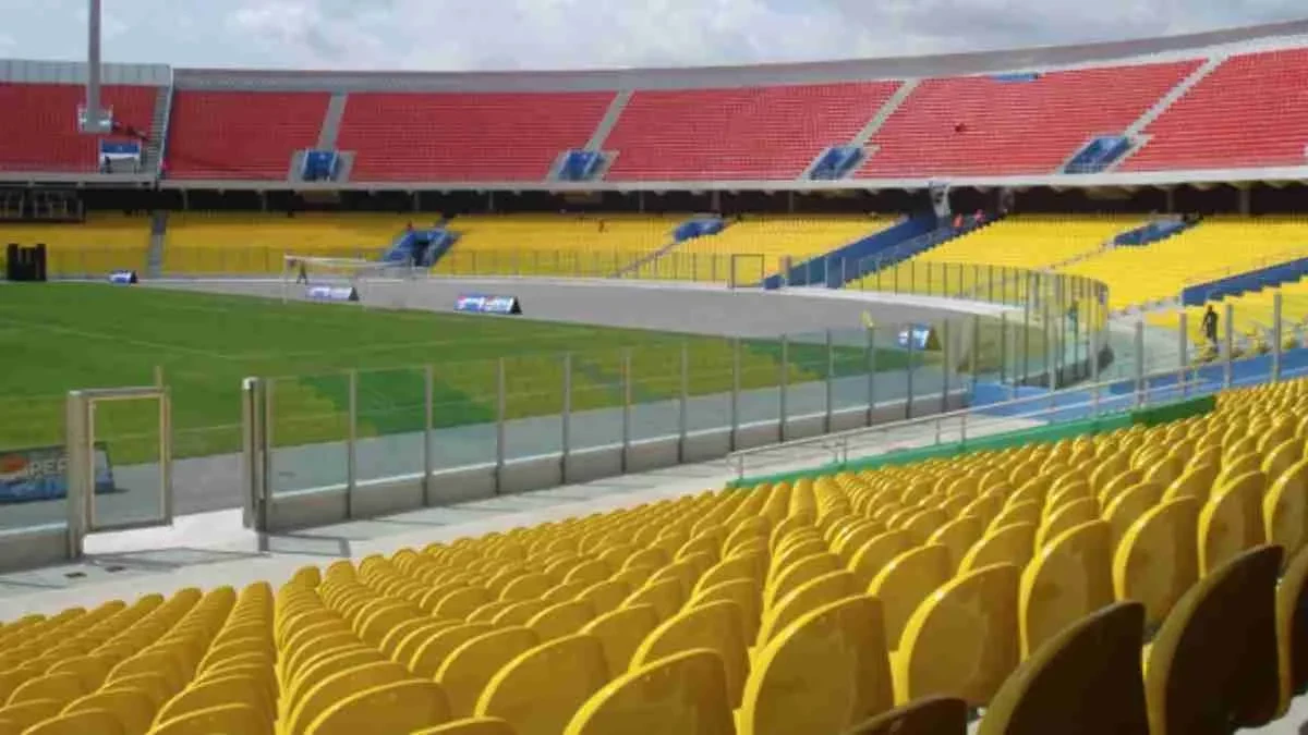 Renovations are currently taking place at the Accra Sports Stadium for this year's African Games ©NSA
