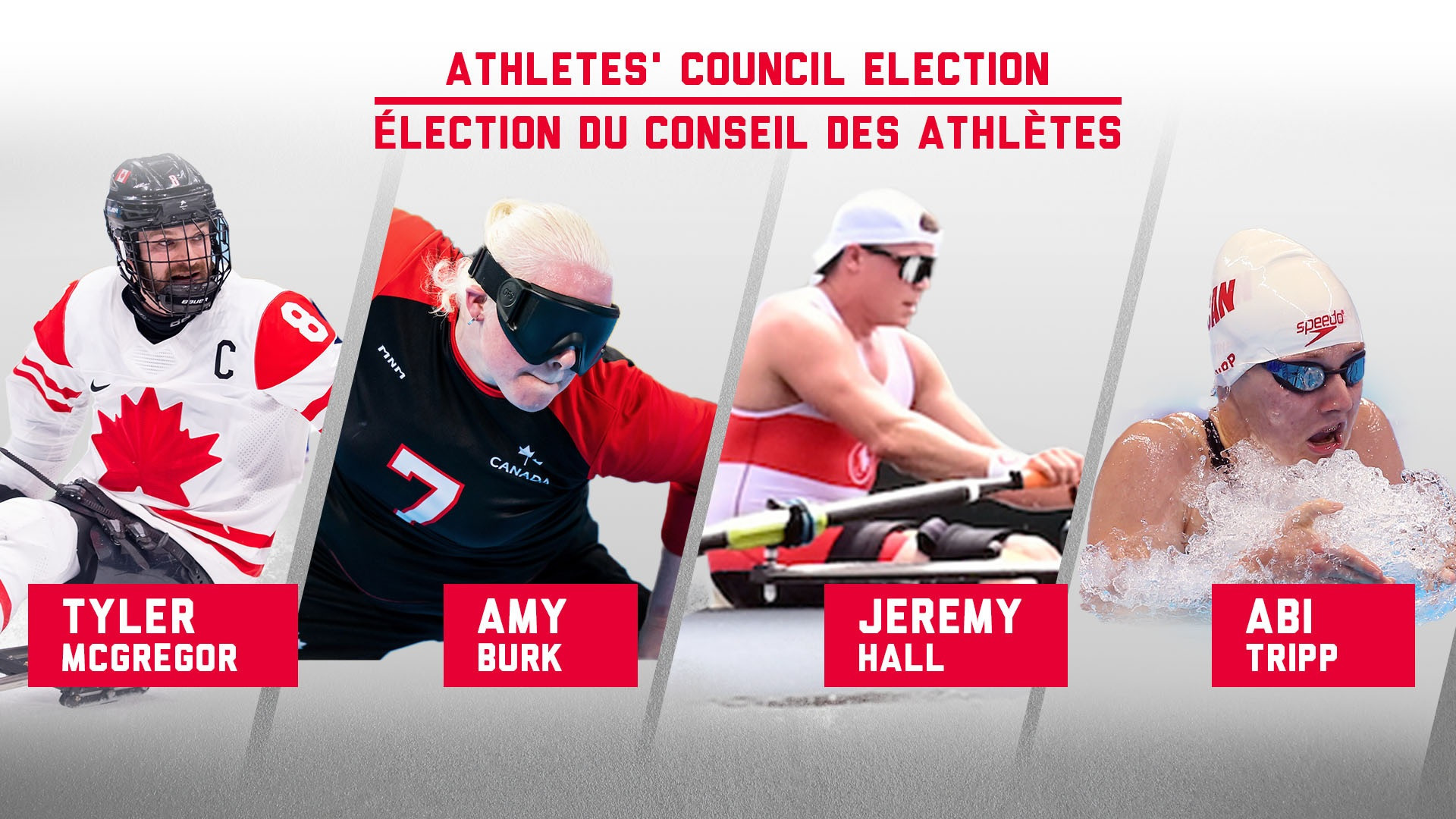 McGregor, Amy Burk, Jeremy Hall and Abi Trip have been named on the Canadian Paralympic Athletes' Council ©CPC