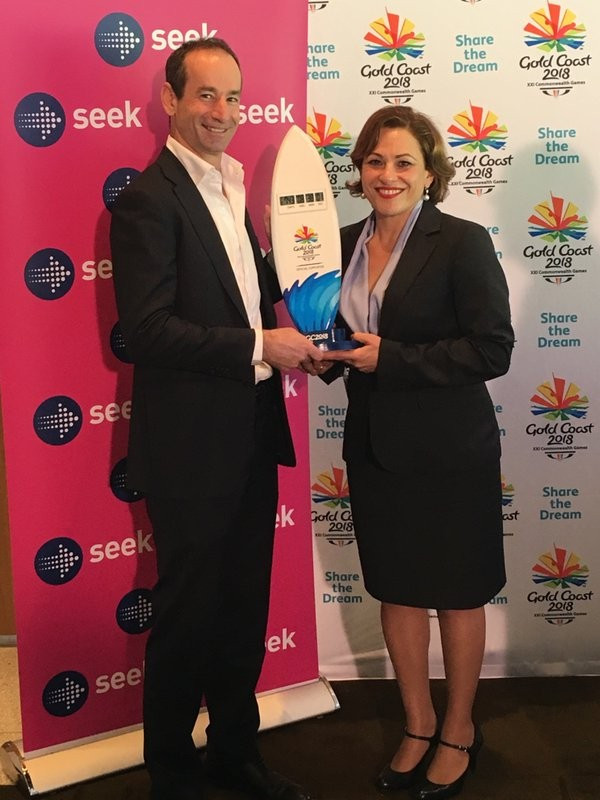 SEEK will be tasked with employing staff to help out at Gold Coast 2018 ©Gold Coast 2018/Twitter