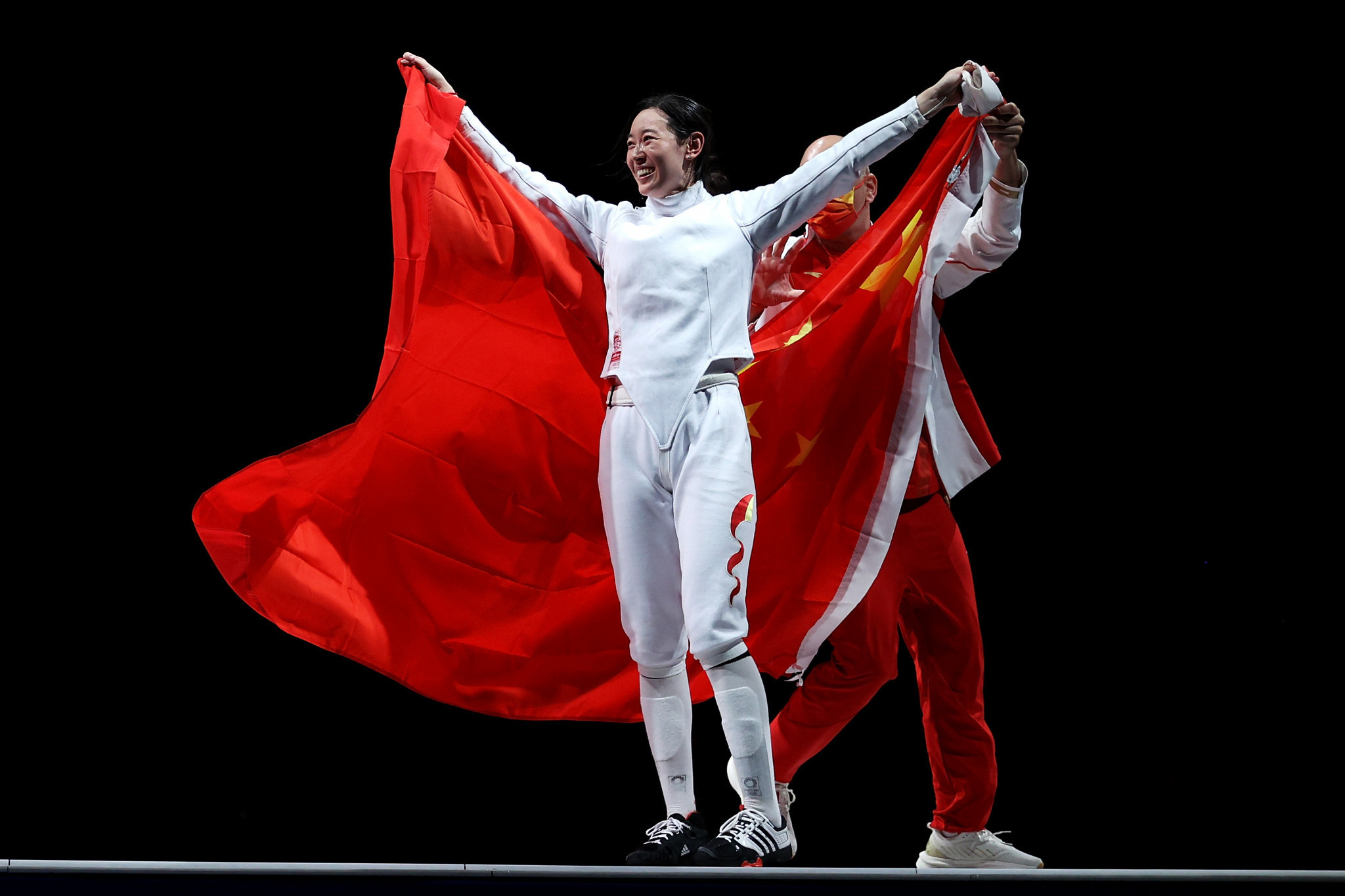 China's Olympic épée champion Sun Yiwen is returning to training after a lengthy injury lay-off following her Tokyo 2020 gold ©Getty Images