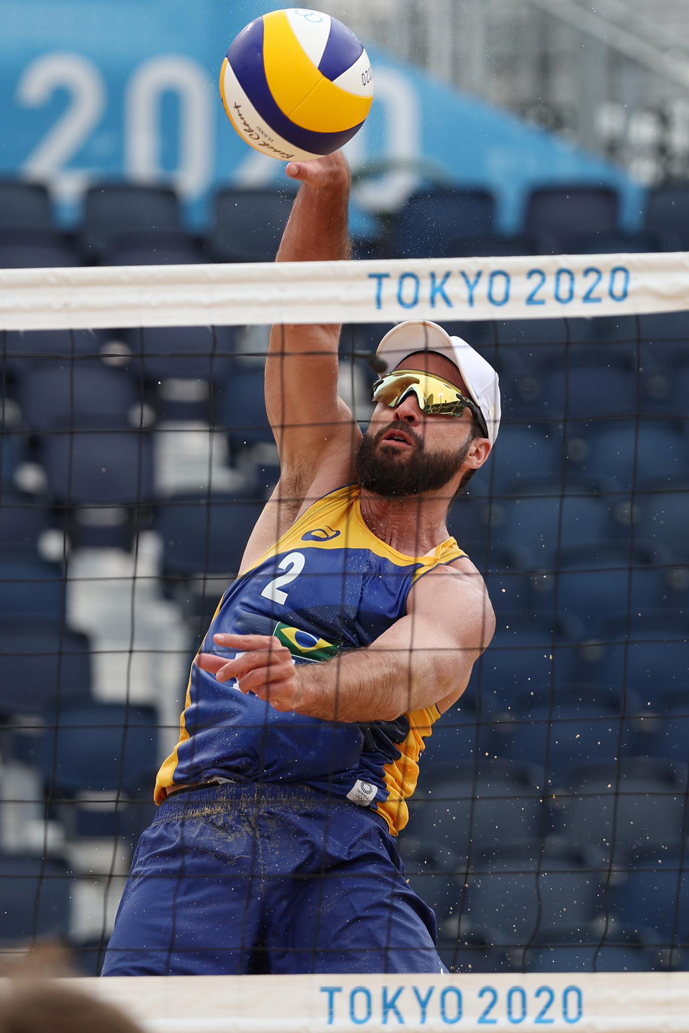 Bruno Schmidt competed for Brazil at Tokyo 2020, but lost in the round of 16 with Evandro Oliveira ©Getty Images