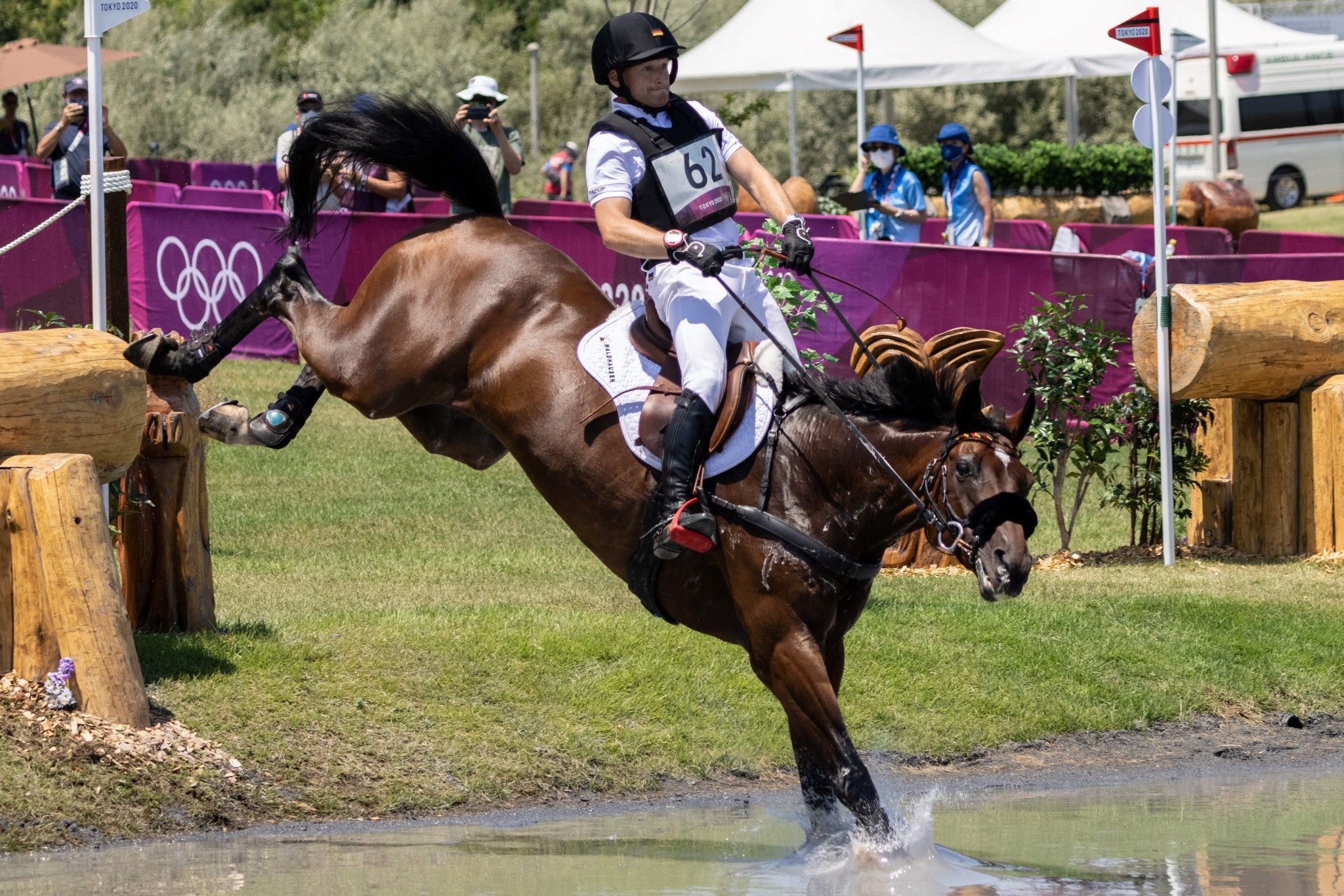 An eventing test event was held prior to the Tokyo 2020 Olympics, but riders will not have the same opportunity for Paris 2024 ©Getty Images