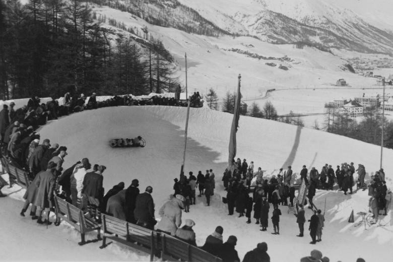 Olympic Bob Run in St. Moritz is the oldest bobsleigh track in the world having opened in 1904 and is the only naturally refrigerated ©House of Switzerland