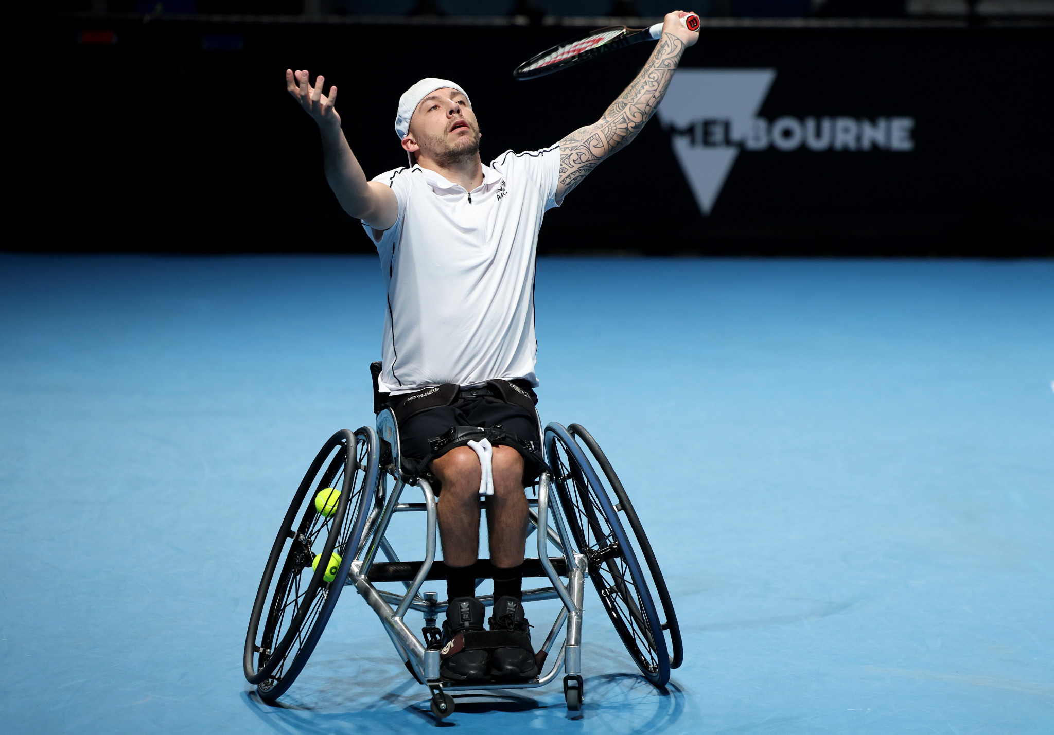 Britain's Andy Lapthorne was among the winners as wheelchair action got underway in Melbourne ©Getty Images