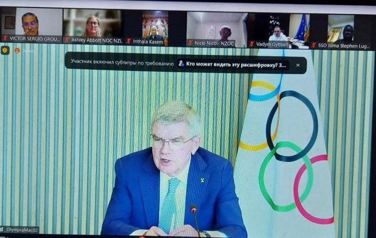 An emotional Vadym Guttsait asked other NOC leaders to support Ukraine during a conference call with IOC President Thomas Bach ©Vadym Guttsait