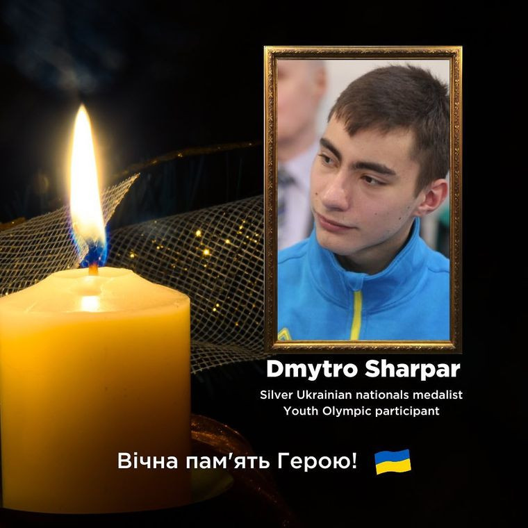 Figure skater Dymtro Sharpar, who represented Ukraine at the 2016 Winter Youth Olympic Games, has died in fighting in Bakhmut ©Skate Ukraine
