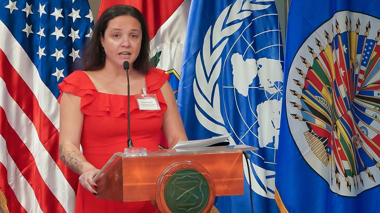 Santiago 2023 executive director Gianna Cunazza has stressed the need for anticipation in dealing with security problems ©Santiago 2023