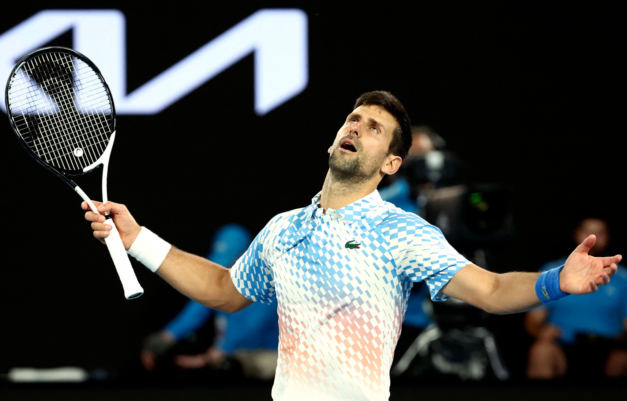 Novak Djokovic has matched Andre Agassi's run of 26 straight Australian Open victories with a win over Andrey Rublev ©Getty Images