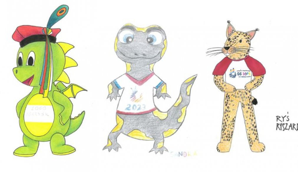 Three candidates were originally in the frame to become European Games mascot ©Kraków-Małopolska 2023
